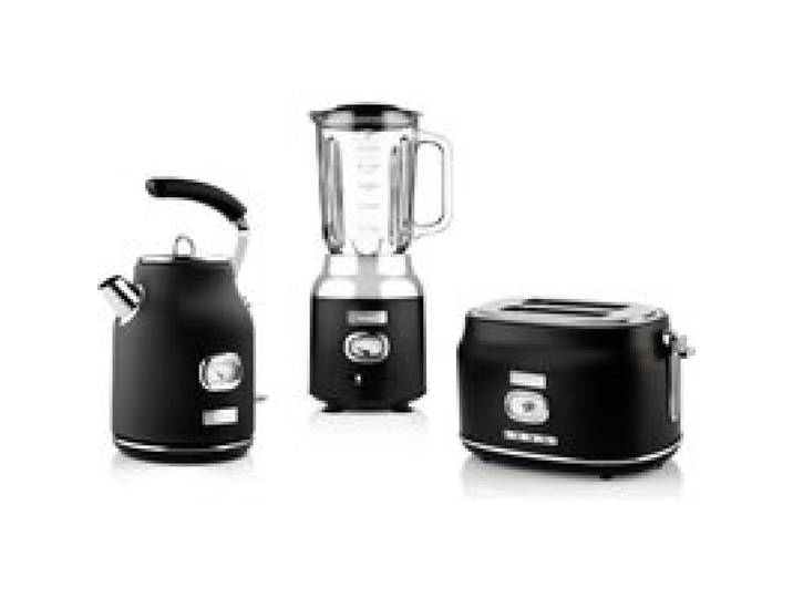 Westinghouse - Retro Serie - Bouilloire + Grille-pain 2 fentes + Blender - Noir