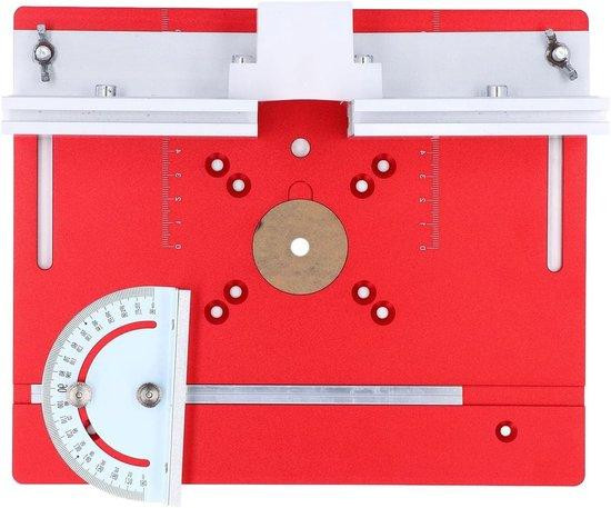 Freestafel Inzetplaat Rood - Klapbord Router voor Houtbewerking Projecten - Aluminium Legering