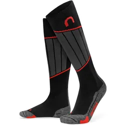 Normani, Unisex, Sportsocken, 2 Paar Merino Kompressionskniestrümpfe Darwin (47 - 50), Rot