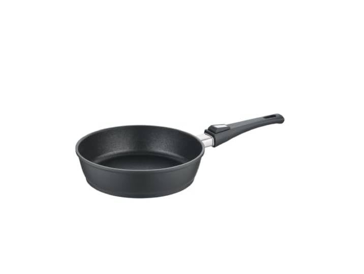 Berndes Schmorpfanne Vario Click 24 cm, Induktion, hoher Rand, Pfanne mit abnehmbarem Stiel, allherdtauglich, antihaft beschichtet