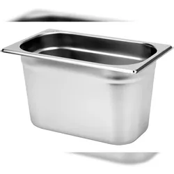 TRIZERATOP Gastro container, catering container roestvrij staal GN 1/4 diepte 150mm, 265x162mm