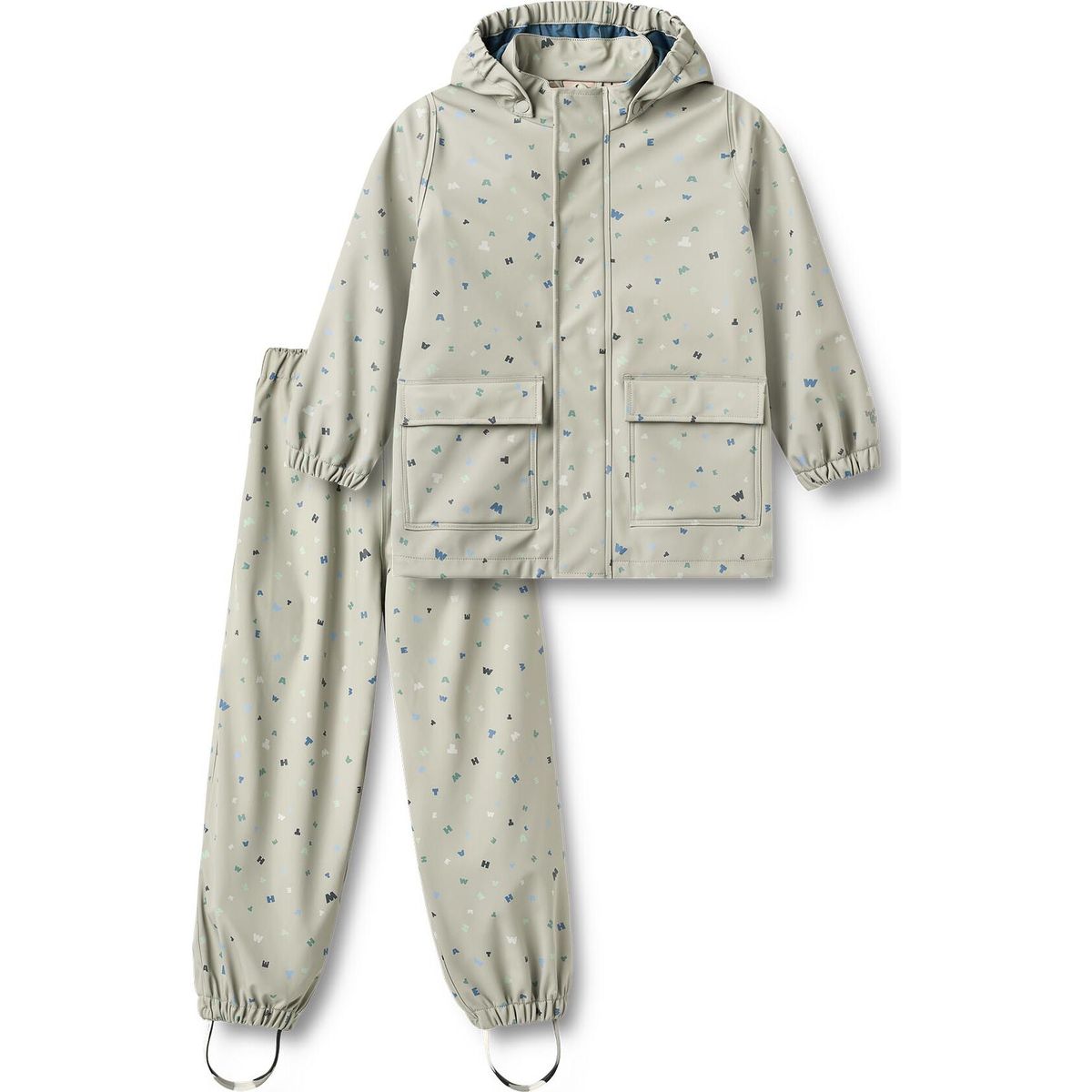 Wheat Rainwear Ola Set light flint letters (9602) 104 7353-972R GRS-9602-104/4y