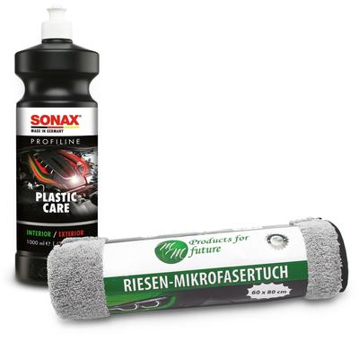 Sonax 1L Profiline PlasticCare + Riesen-Mikrofasertuch [Hersteller-Nr. 40674855]