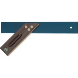 ECE, Winkelmesser, Präzisionsgehrungsmass Schenkellänge 300 mm mit Hohlkehle Palisanderholz