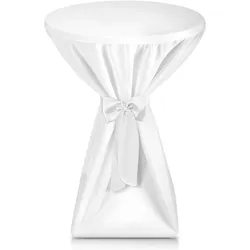 STEHTISCHHUSSE Premium Ø 60cm Weiß