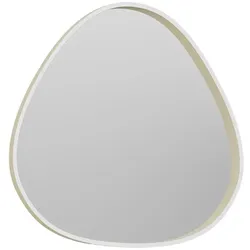Gea Luce Ecaris A/G Spiegelwandleuchte mit 30W+5W LED (3000K-4000K, dimmbar), neuem beigefarbenen Aluminiumrahmen – Gealuce