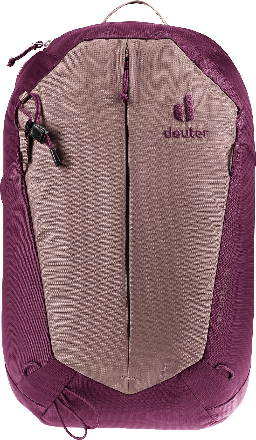 Wanderrucksack DEUTER "AC LITE 15 SL", lila (ashrose, cassis), Rucksäcke, B/H/T: 28cm x 44cm x 20cm, Materialmix, Wanderrucksack, für Tagesausflüge, mit geringem Gewicht, B:28cm H:44cm T:20cm ashrose, cassis B/H/T: 28cm x 44cm x 20cm