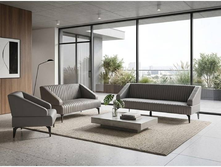 Xlmoebel Polstergarnitur Sofa 3-Sitzer Sofa 2-Sitzer-Sessel elegant funktional ergonomisch, (3-tlg., 3-tlg)