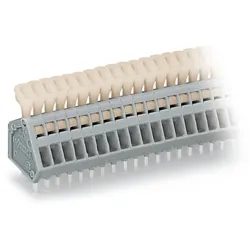 Wago 233-206 Leiterplattenklemme,Drücker,0,5 mm2,grau 233206  - 70 Stück
