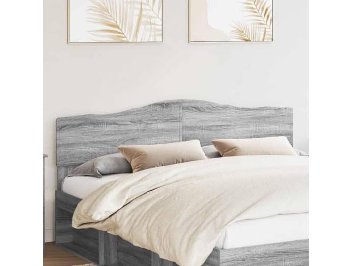 Kopfteil Sonoma Grau aus Holzwerkstoffen, Rechteckig, Modern, Mit Finish Rücken, Leicht zu reinigen und zu montieren