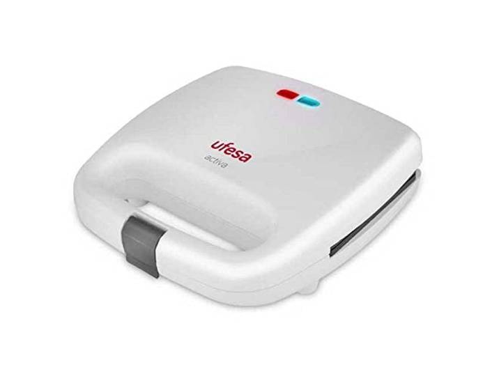 Ufesa SW7855 Tosti-ijzer, Sandwichmaker 760 W, Grill platen, Anti-aanbaklaag, Veiligheidssluiting, Kabelopwikkeling, Anti-slip, BPA-vrij