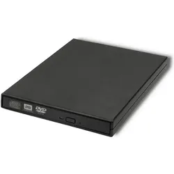 Qoltec External DVD-RW recorder USB 2:0, Optisches Laufwerk, Schwarz
