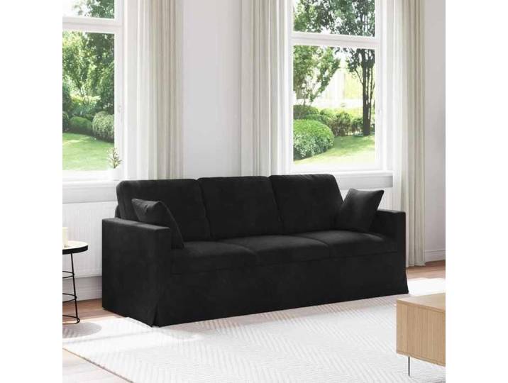 NEW 2026  Canapé moderne - Design ergonomique - pour salon - Noir Dimensions globales: 198x78x80 cm (lxPxH) L3018