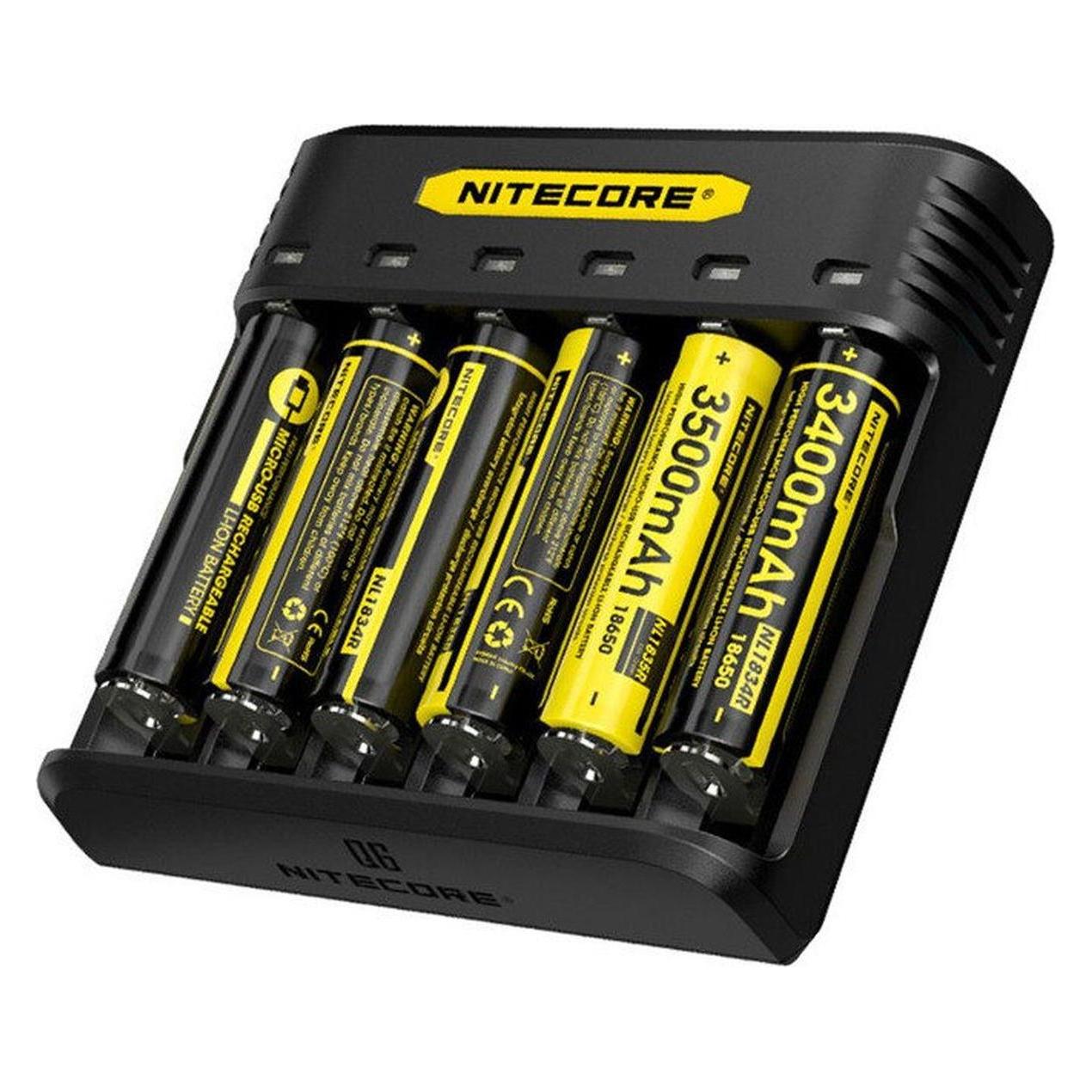 Nitecore Q6 6-Schacht-Ladegerät (1 Stk., Akku) (NC-Q6)