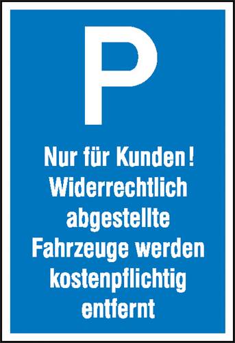 SafetyMarking 11.5145 Parkplatzschild Parkplatz Aluminium (B x H) 400mm x 600mm 1St.
