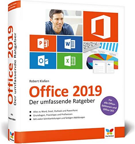 Robert Klassen - Office 2019: Der umfassende Ratgeber. Auch für Office 365. So kommen Einsteiger und Umsteiger schnell und sicher ans Ziel. Komplett in Farbe! - Preis vom 09.10.2026 07:28:09 h