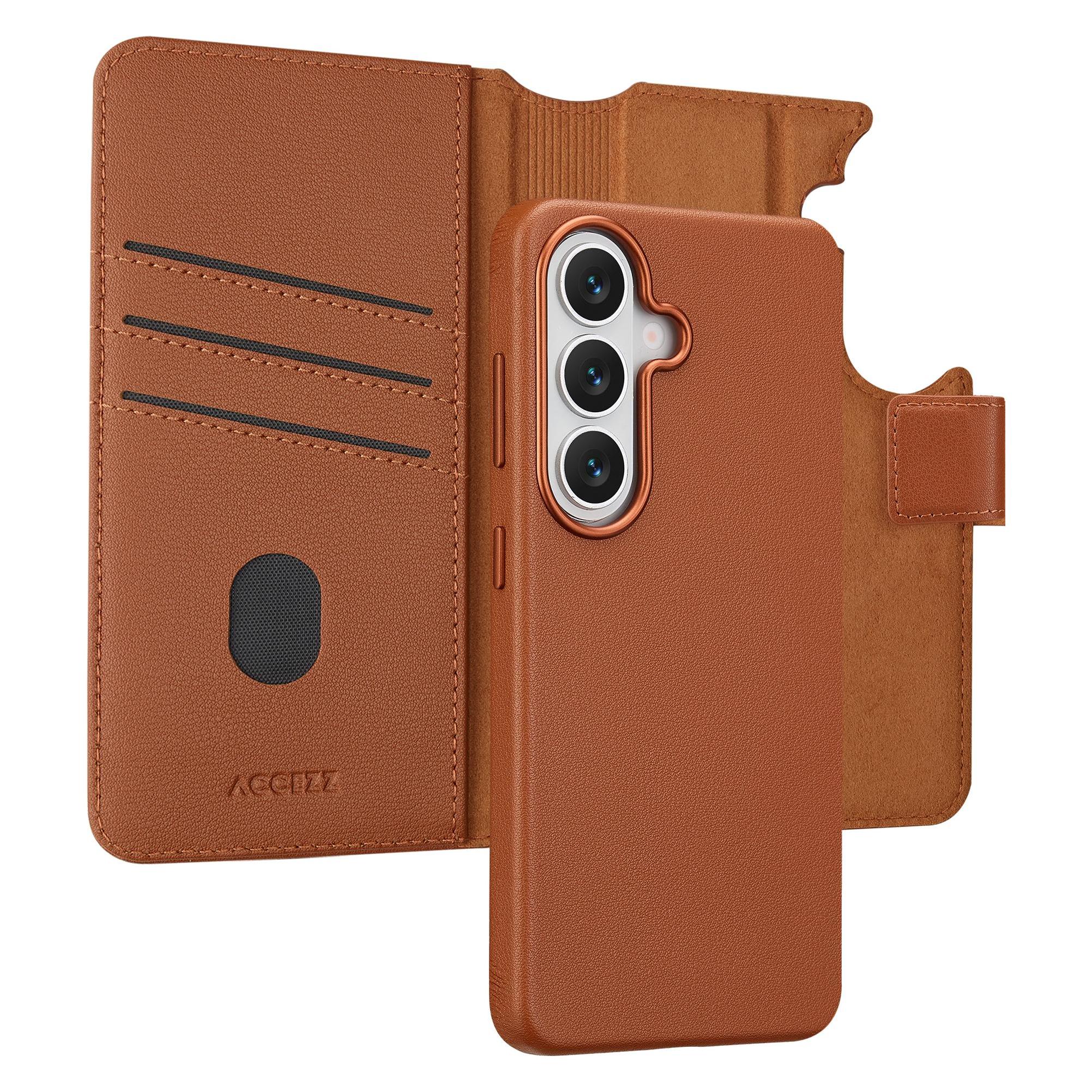 Accezz Leder-Bücherregal 2-in-1 (Samsung Galaxy S26) (SH00092362)