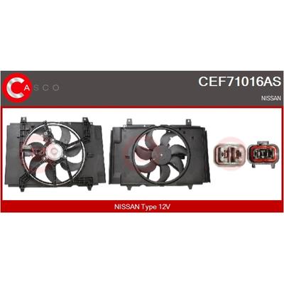CASCO Elektromotor, Kühlerlüfter cef71016as für NISSAN RENAULT