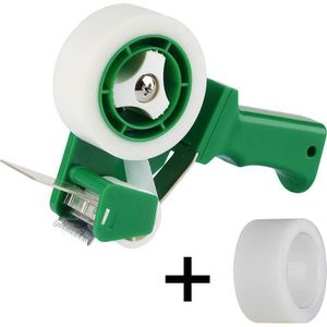 Supra Klebebandabroller ToppyFix, grün, Handabroller für Klebeband 19mm x 33m