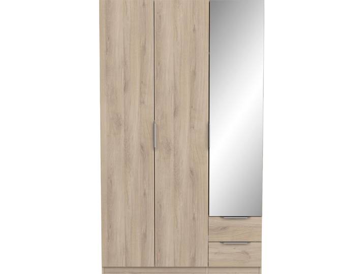 Kleiderschrank DEMEYERE GROUP Ghost , braun (kronberg eich), B:119,4cm H:203cm T:51,1cm, Holzwerkstoff, Schränke, Kleiderschrank