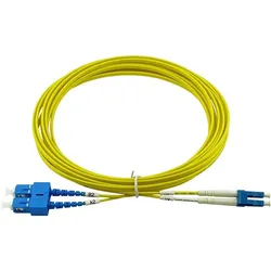 BlueOptics Cisco CAB-SMF-LC-SC-5 kompatibles LC-SC Singlemode Patchkabel 5 Meter, Transceiver, Gelb