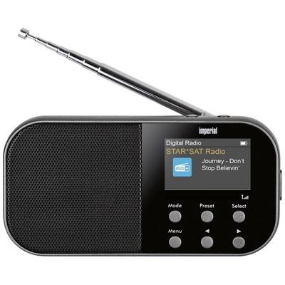 Imperial DABMAN 15 Taschenradio DAB+, UKW AUX Tastensperre, Weckfunktion, wiederaufladbar Anthrazit -