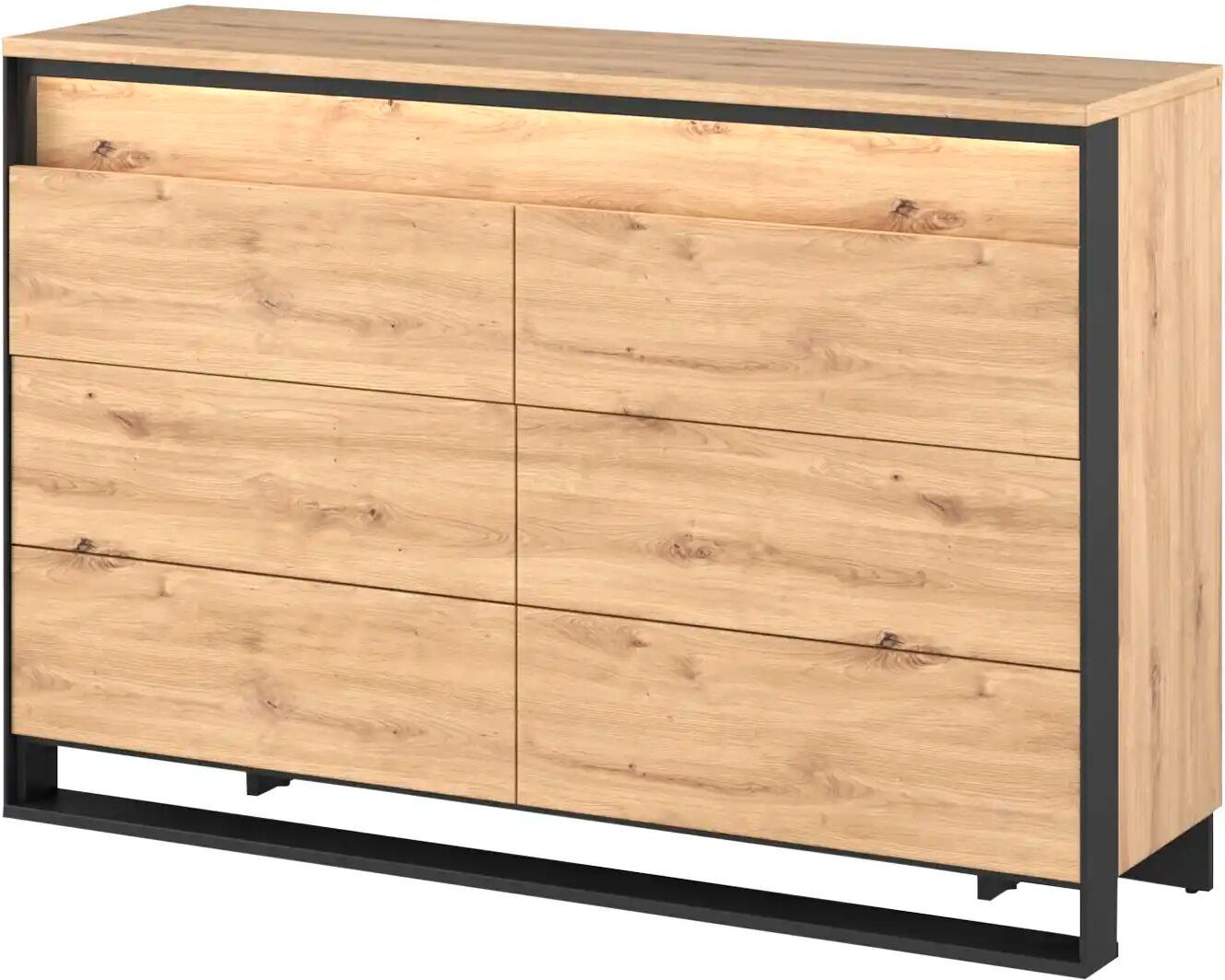 Höffner Kommode  Quorn ¦ holzfarben ¦ Maße (cm): B: 133 H: 91 T: 41.0