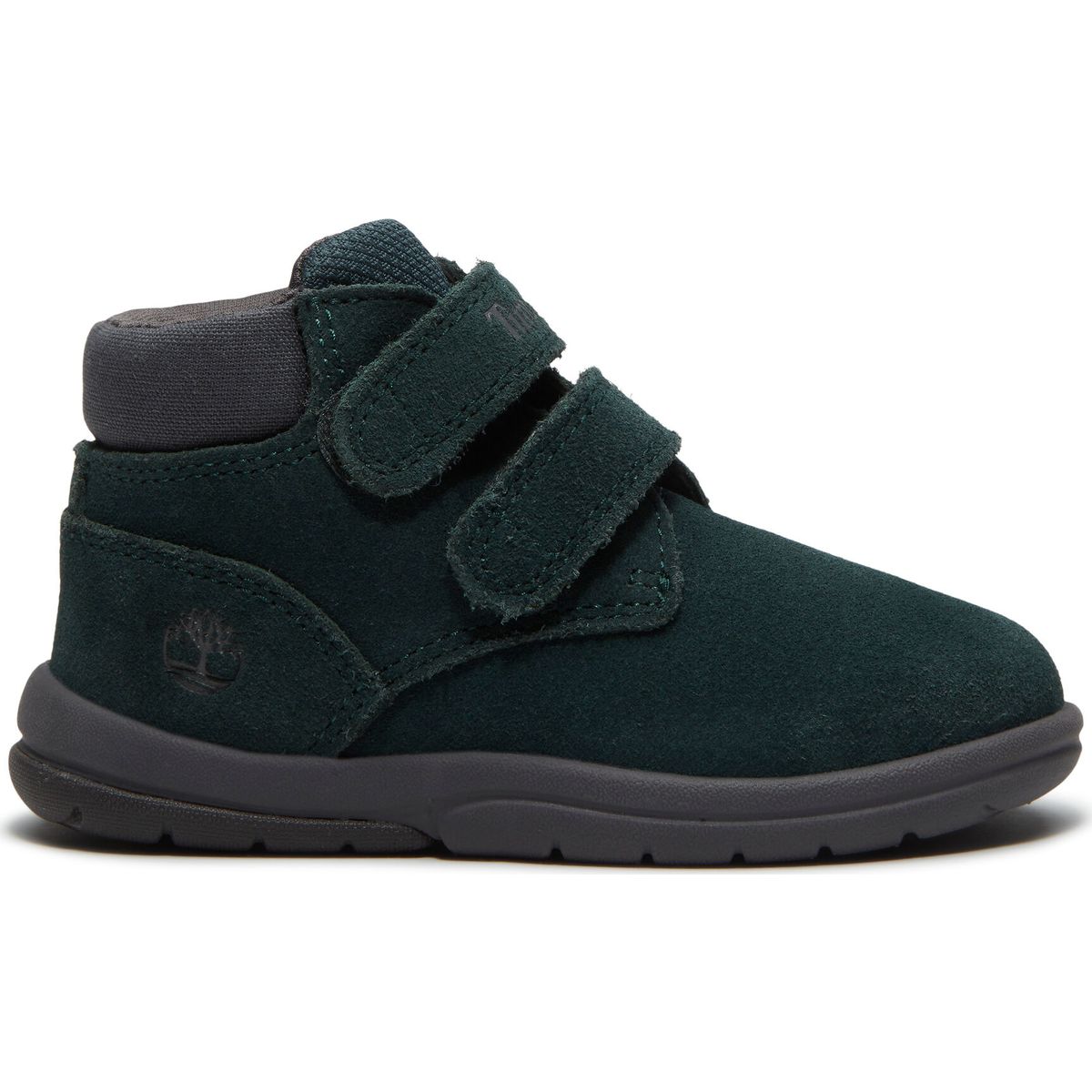 Timberland Kids Mid Hook & Loop Boot dkgrnsuededkgry 7.5 TB0A6ED6AKP1-7.5