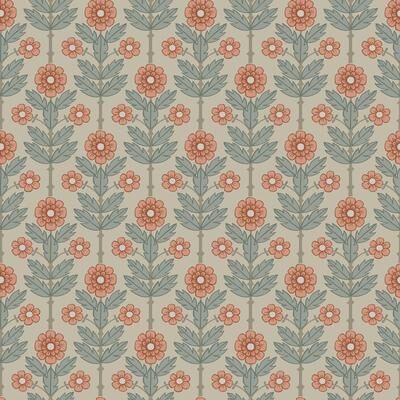 A-Street Prints Aya Beige Floral Wallpaper
