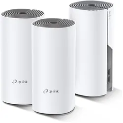 TP-LINK Deco E4 Mesh-WLAN 3-Pack (Router. 2 Extender) (AC1200)
