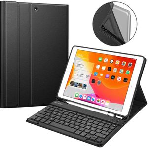 Fintie Tablet-Hülle Keyboard Case, schwarz, für Apple iPad 7.-9. Generation, mit Tastatur