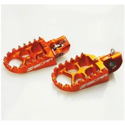 Scar Aluminium-Fussrasten EVO KTM SX / SXF / EXC Orange