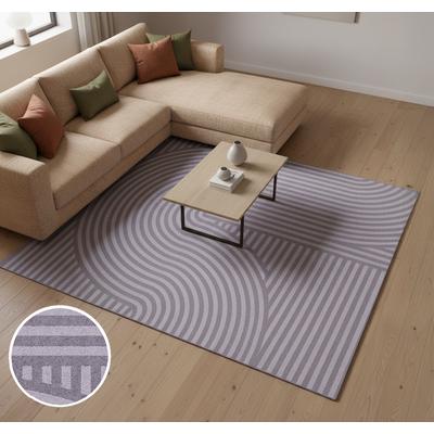 Fußmatte OTTO HOME "Sammo, Schmutzfangmatte, Teppich, für Hausflur und Wohnbereiche", lila (grau), B:190cm H:5mm L:230cm, Kunstfaser, Teppiche, Fußmatte, Indoor, Eingangsmatte, Design, Scandi, Zen, rutschfeste Unterseite