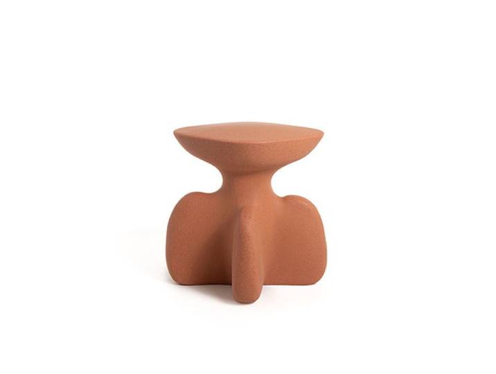 MAGIS table basse ou tabouret pour l'extérieur ARCHEO TV690 (Orange terracotta - Polyéthylène)