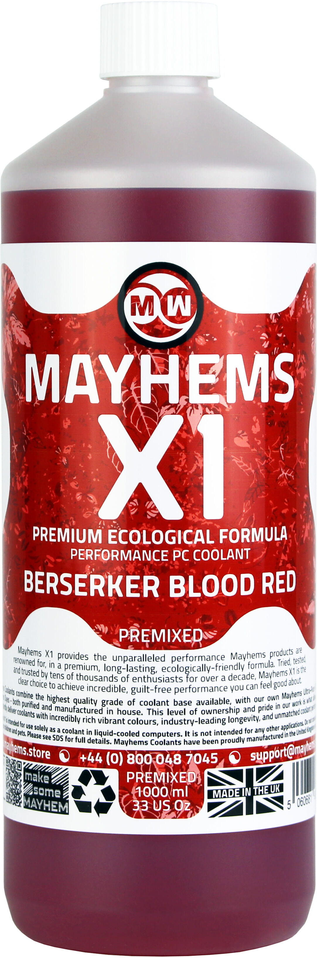 Mayhems Pre-Mix X1 Red Berserker Blood 1000ml