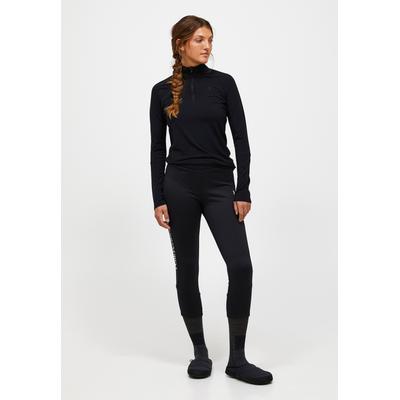 Leggings PEAK PERFORMANCE "W Rider Essentials Pants", Damen, Gr. M, Normalgrößen, schwarz, 86% Polyester, 14% Elasthan, eng, Hosen Leggings, mit sportivem Design