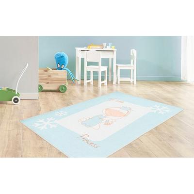 Kinderteppich ARTE ESPINA "Bambini 100", grün (mint), B:120cm H:5mm L:180cm, Polyester, Teppiche, Kinderteppich, Fantasievoll bedruckter Kinderteppich, angenehme Haptik