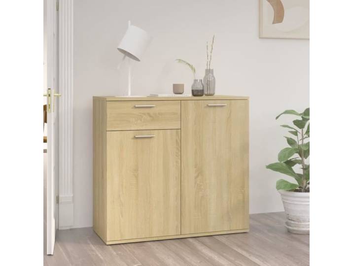 Buffet Chêne sonoma 80x36x75 cm Aggloméré