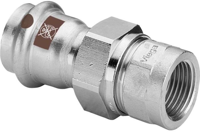 Viega Temponox Verschraubung 812188 28 mm x Rp 1, Stahl, nicht rostend, Rp-Gewinde, SC-Contur