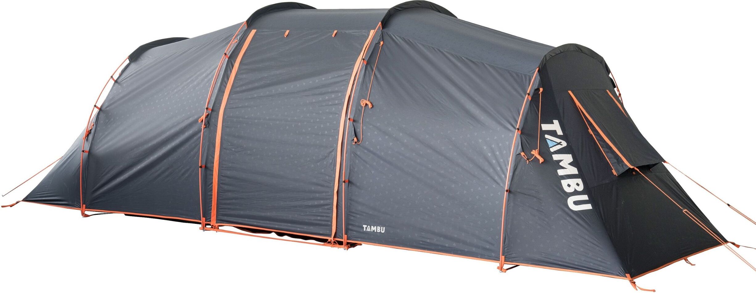 TAMBU Outdoor Camping Zelt für 4-6 Personen nachhaltiges Familien Tunnelzelt wasserdicht aus recyceltem Material 2 getrennte Schlafkabinen