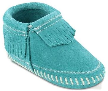 Minnetonka Riley - Girls 1 Infant Blue Boot Medium