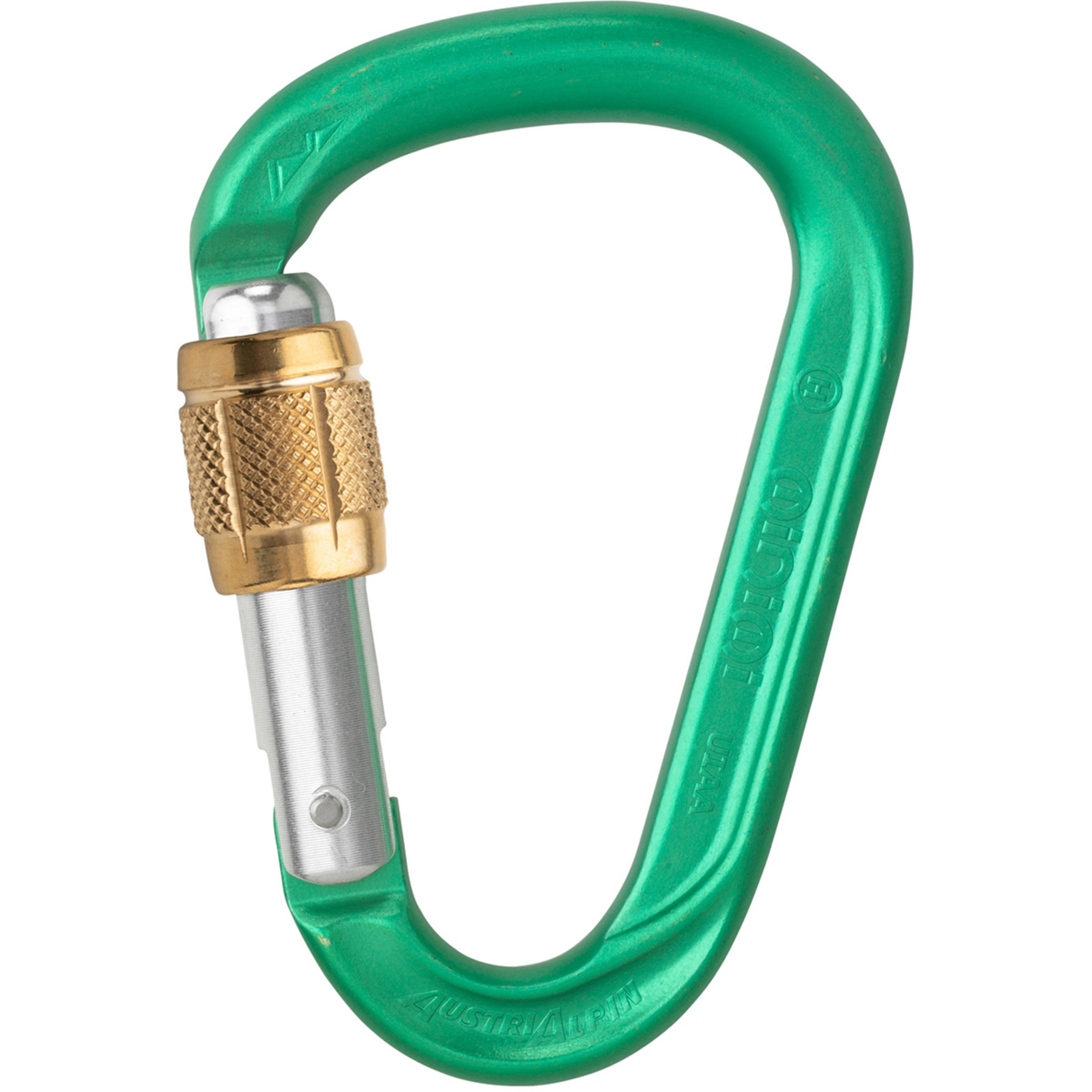 Austrialpin HMS Mini.mi Alu Schraub-Karabiner Karabiner gruen Alpinklettern | Eisklettern