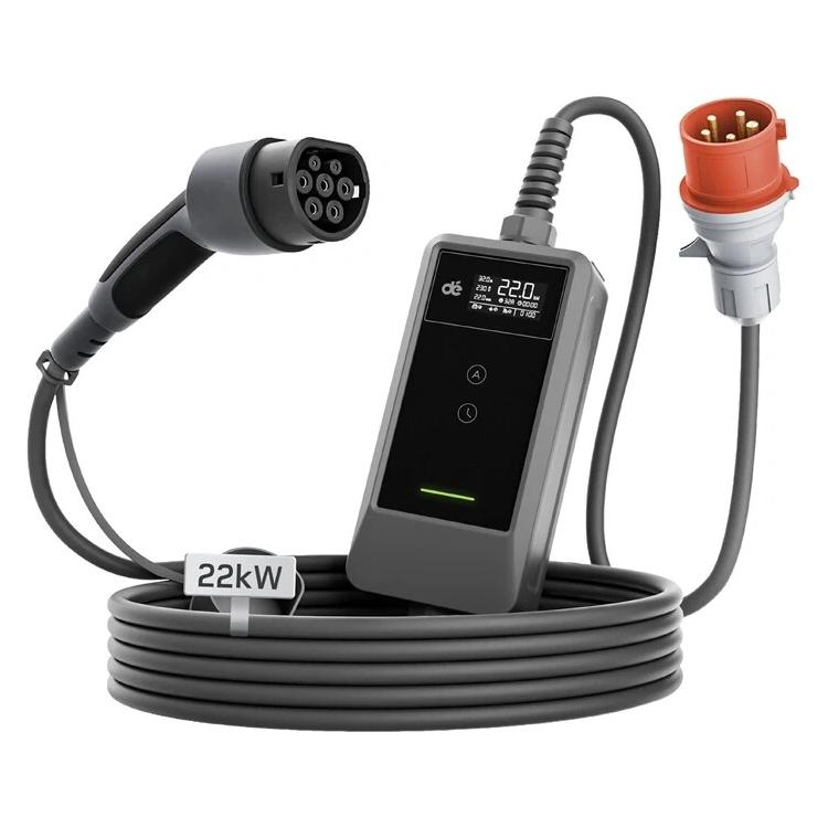 Platinet Tragbares EV-Ladegerät "dé Traveler Set" 22 kW (Typ 2, 32 A, 22 kW) (DEM2D22B7D_DL)