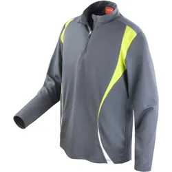 SPIRO Unisex Trainings Top T-Shirt S178X charcoal/lime/white XL