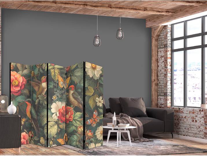 Akustik-Paravent Botanical Garden Andere Beige 225 x 172cm