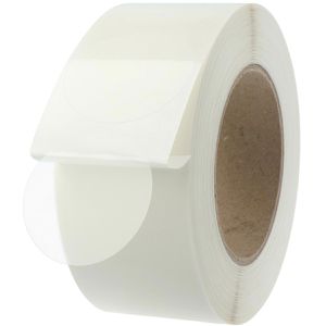 Böttcher-AG Verschlussetiketten Ø 50 mm, Folie, transparent, 1250 Stück, auf Rolle