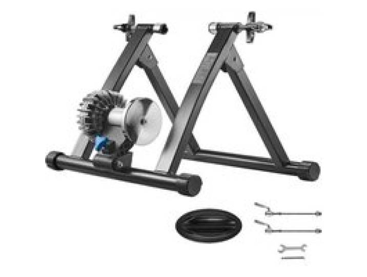 VEVOR Fahrrad Rollentrainer Fahrradtrainer für 660,4-736,6 mm / 700C-Räder, klappbarer Radtrainer Heimtrainer mit Schnellspanner & Vorderradunterlage, 150 kg belastbar, Fahrradfahren Heimtraining