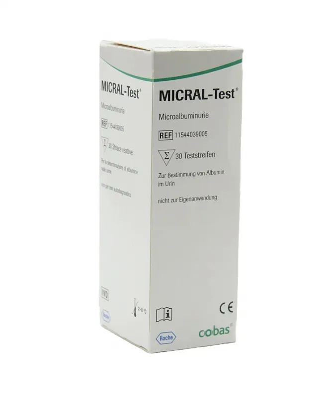 Roche Diagnostik Micral-Test, mikro Albumin Urinteststreifen (30 Stück) 11544039171