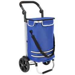 Casaria monzana Einkaufstrolley Blau Alu 56L 31x24x54cm