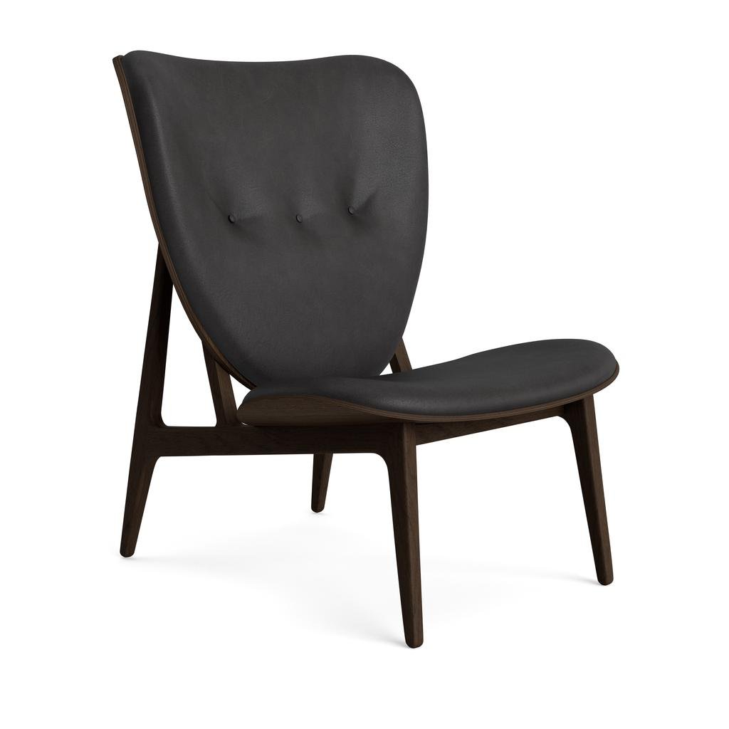 NORR11 Elephant Loungesessel (anthrazit, Eiche dunkel geräuchert, Dunes Leder) anthrazit | Eiche dunkel geräuchert | Dunes Leder W1Ele14008FSCodsvl21003